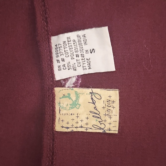 Billabong Burgundy Deep Purple V-Neck Lace Detail Y2K Dress Size Small - Picture 9 of 9